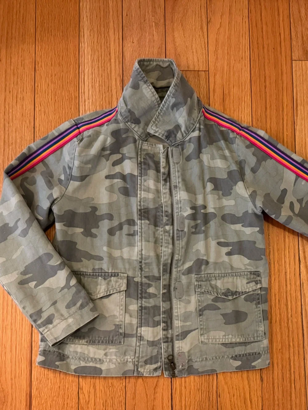 The Children's Place Girls' Camo Jacket Girls Size Medium